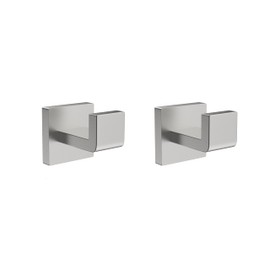 Bathroom Accessories Towel Hooks - Brushed Nickel Towel Holder SUS304 Stainless Steel Bathroom Hardware Square Wall Mounted Towel Rack