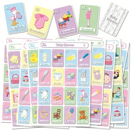 More Fiesta Baby Shower Bingo Game in Spanish, for 40 Players