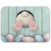 Qilmy Easter Bunny Dish Drying Mat Absorbent Reversible Tableware Mat