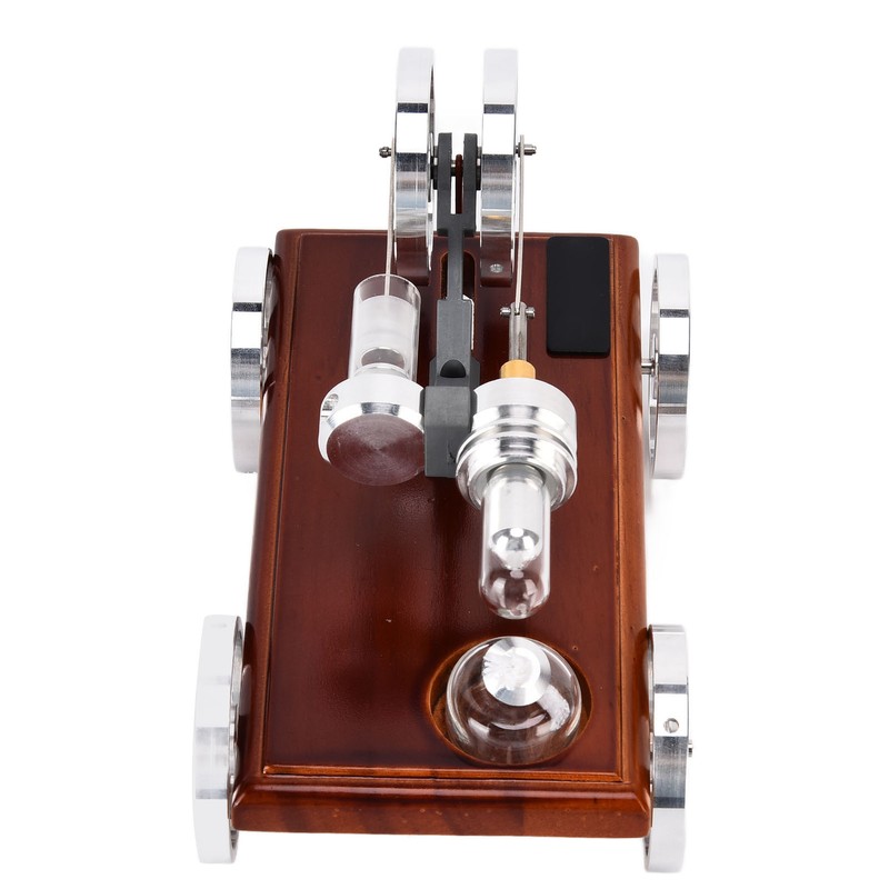Metal Stirling Engine Model Car Toy Kit Aluminum Alloy Science