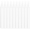 White Taper Candle 20 Bulk, Unscented Dripless Chimes Candle, H