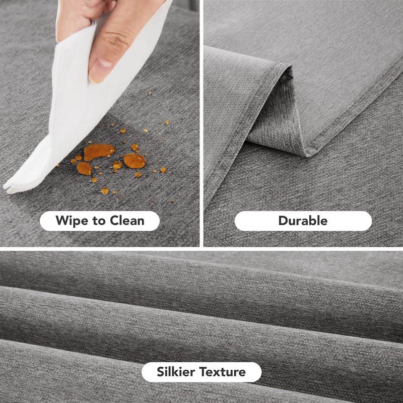 Deconovo Soft Rectangle Table Cover Wipe Clean Durable Table Cloth