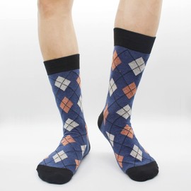 TOEJYJ Calcetines De Vestir Divertidos Para Hombre, Paquete De Calcetines Casuales Divertidos Con Patrón, Calcetines Novedosos De Algodón A Rayas De Colores, Tamaño 10-13