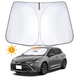 [Shun JYUNN] [High Density Thermal Insulation Material] Toyota Corolla Sedan ZWE211/ZWE214/ZRE212/NRE 210 Type Front Sun Shade with Japanese Instruction Manual Included 2019-Present Car Windshield Sun