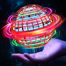 Fliegender Ball,Hand Controlled Hover Ball,Magic Fly Orb Schwebender Ball mit LED Licht Flying Spinner Mini Drohne Für Kinder Geschenke Für Jungen Mädchen Indoor Outdoor