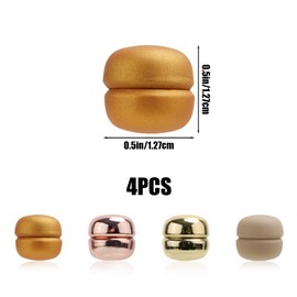 4 Pieces Magnetic Hijab Lapel Pins, Magnetic Brooch Pins Without Lapel Pins, Strong Magnetic Hijab Lapel Pins Without Lapel Pins for Women's Clothing (Color B)