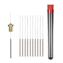 Stainless Steel 3D Printer Nozzle Cleaning Needles Kit, 0.2mm, 0.3mm, 0.4mm