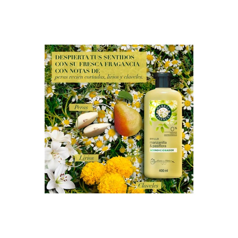 Herbal Essences Acondicionador Brillo Manzanilla & Pasiflora 400 ml