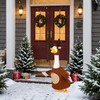 Aymolas Christmas Goose Outfit Reindeer Porch Goose Outfits Xmas Yard