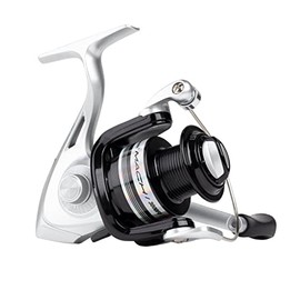 Shakespeare Mach 1 Spinning Reel – Lightweight Graphite Body and Rotor, 2+1 Ball Bearings, Smooth Drag System, and Extra Rigid Bail for Freshwater and Saltwater Fishing - 4000