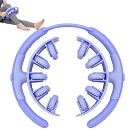 DIAMOND CHEF Cellulite Massage Roller – 360° Full-Body Adjustable Muscle Relaxation Tool with 20 Massage Heads & Double-Layer Design, Lightweight & Portable, Blue