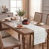 Artoid Mode Sage Green Boho Farmhouse Cotton Woven Table Runner,