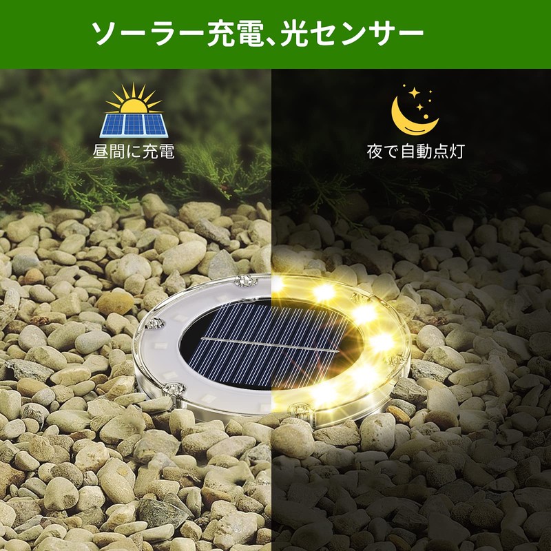 NFESOLAR LED Garden Light, Solar Light, Waterproof, Light Sensor, Stylish,
