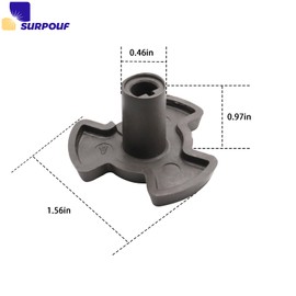 WB06X10144 Turntable Motor Coupler Fits for GE Microwaves Replaces Part
