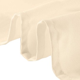 WedDecor 20 Inch Beige Cotton Polyester Table Napkin for Home, Hotel, Dinning, Wedding, Banquet, Party, Events, Hemmed Edges Lightweight & Machine Washable, 10pcs