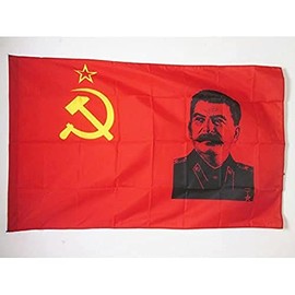AZ FLAG - Flagge Sowjetunion Udssr Mit Stalin - 150x90 cm - Kommunismus Fahne 90 x 150 Cm Scheide Für Mast - Flaggen