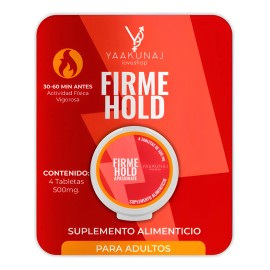 Energía Masculina Yaakunaj Firme Hold Tabletas 500mg Natural