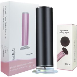 2025 Dermave Electric Foot Callus Remover for feet, ProfessionalPedicure Tool forDead Skin Removat, Best Electrie-Foot File for Women with 60 Sandpaper Discs for Soft Smooth feet