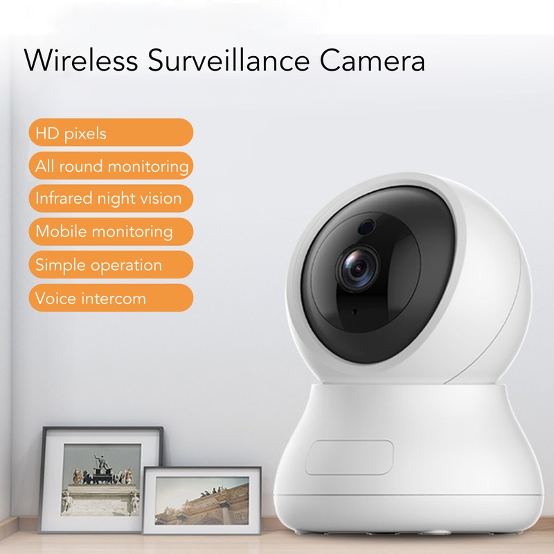 2K Wireless Surveillance Camera Night Vision Smart Remote Monitor Voice