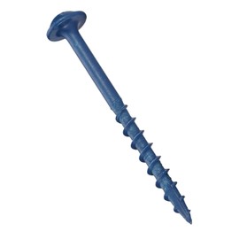 ARMOR TOOL Pocket Hole Screws - 2" Coarse Thread Joinery Screws 200 Pack with Blue Color Coat & Square Drive - AW-C-200-200