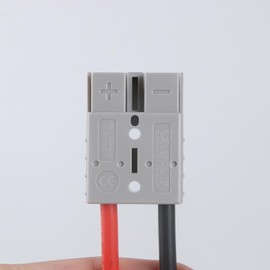 8AWG Cable with 50A Connector for LiFePO4 Battery Compatible with Anderson Connector, M8 Terminal, Quick Connectors Power Transfer for Lithium Batteries of Boat, RV