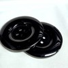 MajorCrafts 4pcs 50mm Black 4 Holes (Wide Edge) Round Large