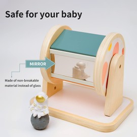 Twefex Twefex Montessori Spinning Drum, Montessori Toys for Babies 6-12 Months, Montisory Baby Toys for 1 Year Old Infant, Wooden Toys for Baby