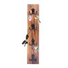 UCEC Vertical Key Holder Wall Mount with Hooks, Space-Saving Wooden