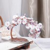 mookaitedecor Natural Amethyst & Rose Quartz Crystal Tree with Agate