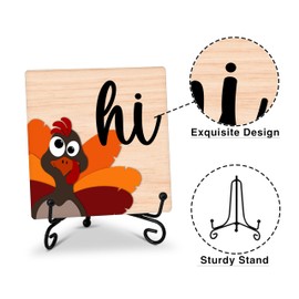 ZIIUFRN Fall Decor Hi Autumn Decor, Thanksgiving Decorations, Farmhouse Rustic Home Decor for Party Tabletop, Living Room Bathroom Kitchen Office Shelf Tiered Tray Decorations - A09