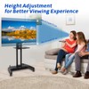 Mobile TV Stand, Rolling TV Cart with Wheels for 32-75