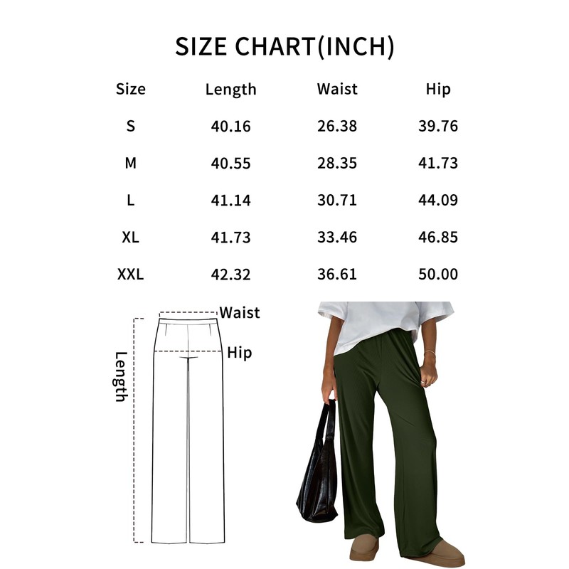 Trendy Queen Womens Wide Leg Pants Sweatpants Comfy Lounge Fit