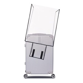 Waterproof Suitcase Cover, Trolley Case Protective Case, Suitcase Luggage Protection, PVC Waterproof Luggage Cover, Travel Suitcase Protective Cover, Transparent Suitcase Protective Cover (Black Edge