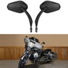 Black Sportster Mirrors for Harley Road King Street Electra Glide