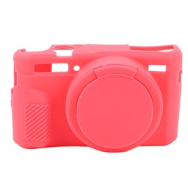 Camera Silicone Case with Removable Lens Cover Precise Cutouts Soft Digital Camera Protective Cover for G7X2 Camera Pink