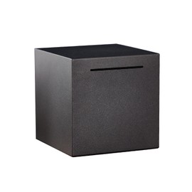 SaveSooo Money Bank, Money Box, 1,000 Yen Money Bank, No Open, Chobin Box, Bills, Large Capacity, Square, 4.7 inches (12 cm), Square Cube, Black