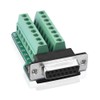 S SIENOC D-SUB DB15 Female 15 Pin Jack Connector to