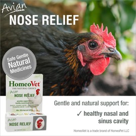 HomeoPet Avian Nose Relief, Safe and Natural Bird and Chicken Supplement, 15 Milliliters