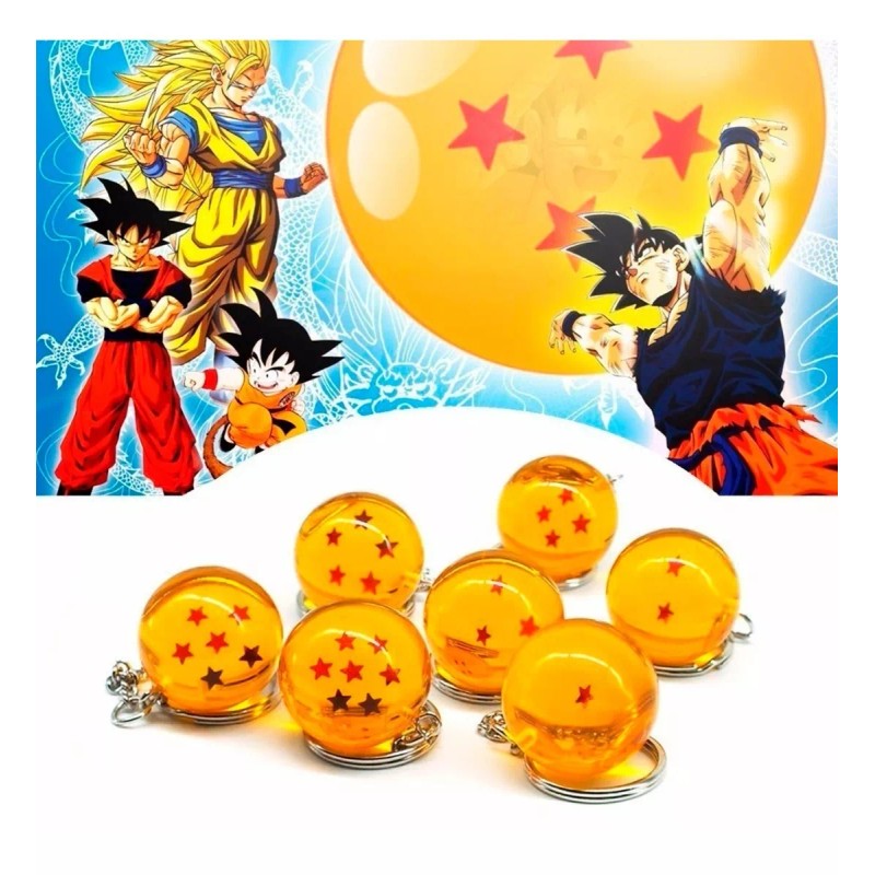 Veraly Llavero Dragon Ball Z Goku Esferas Del Dragón Estrellas