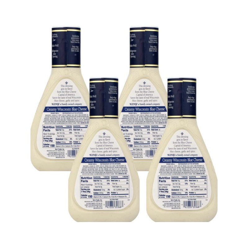 Ken's Steak House Creamy Wisconsin Blue Cheese Dressing 16 Fl