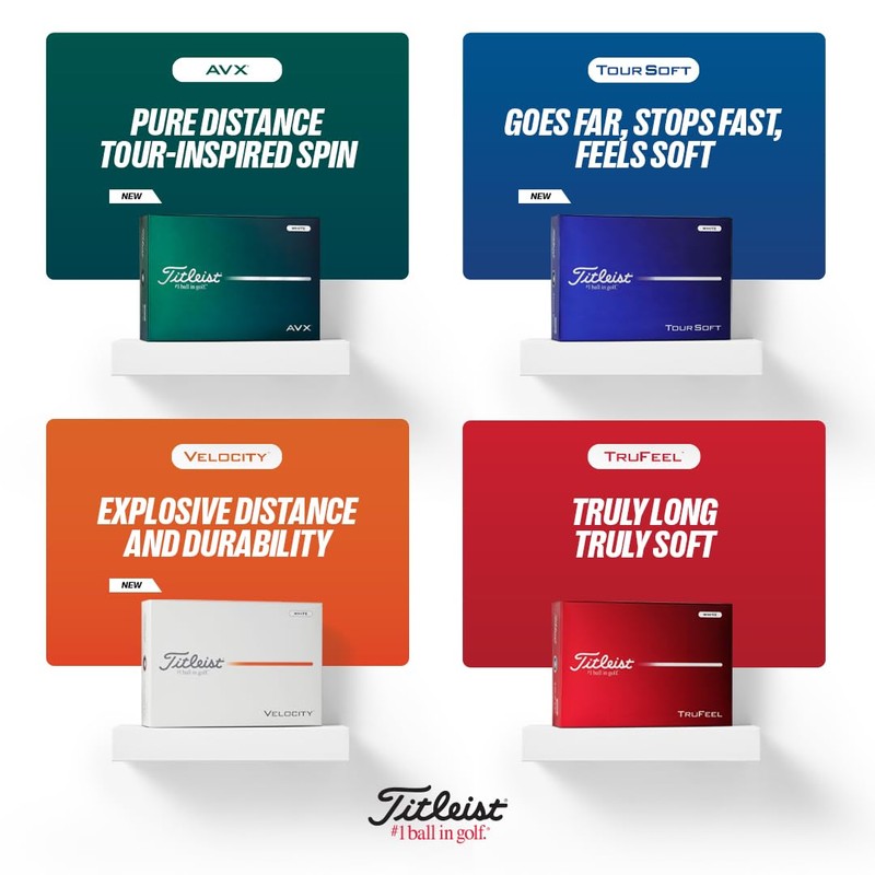 Titleist Tour Soft Golf Ball, Pack of 12, White, Numbers