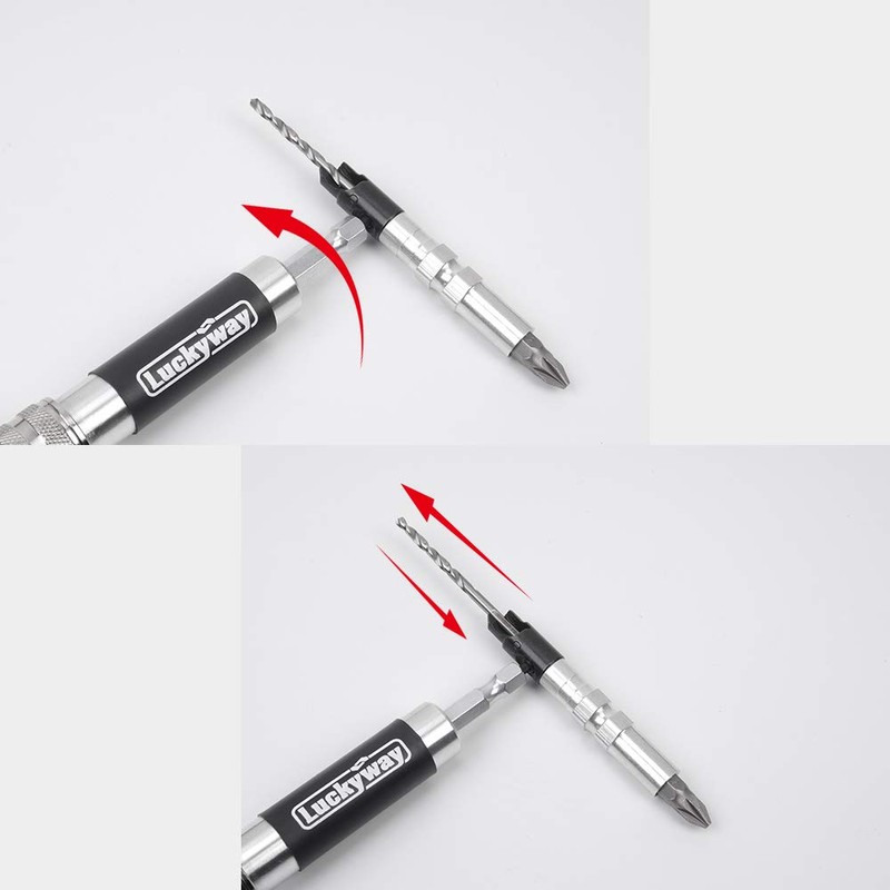 Luckyway Countersink Drill Bit Set #6, #8, #10 for Wood,