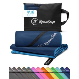 NirvanaShape Microfibre Towels, Absorbent, Lightweight, Quick-Drying Bath Towels, Travel Towels, Sports Towels, Ideal for Travel, Fitness, Yoga, Sauna