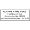 Iowa Notary Stamp | Shiny S-854 Self Inking Rectangle Stamp