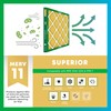 Filterbuy 12x25x1 Air Filter MERV 11 Allergen Defense (6-Pack), Pleated