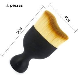 MOCOFLY（4pcs） Cepillo de Limpieza para Automóvil, Cepillo para Quitar el Polvo, Cepillo para Detalles, Herramienta de Limpieza de Polvo para Limpiar el Interior del Automóvil Esponjoso Suave Sin Olor