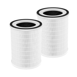 MOGUIMAX Replacment Filter Compatible with Afloia KILO, KILOPLUS, KILOPRO, MIRO,MIRO PRO and MORENTO MR-Kilo, Kalo Air Puri-fier, H13 Grade True HEPA Repalcement Filter 360° 3-Stage Filtration 2 Pack
