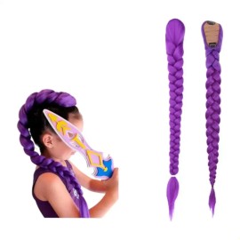 Postizo De Trenza Larga Para Disfraz Infantil