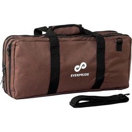 EVERPRIDE Chef Knife Bag Holds 20 Knives PLUS Large Zippered Compartment for Kitchen Tools – Durable, Large Knife Bag for Chefs – Professional Grade and makes a great gift!