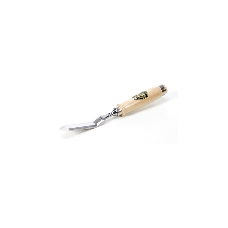 Kirschen 1059026 Firmer Chisel Cranked with Pointed Edge, Beige/Silver, 26